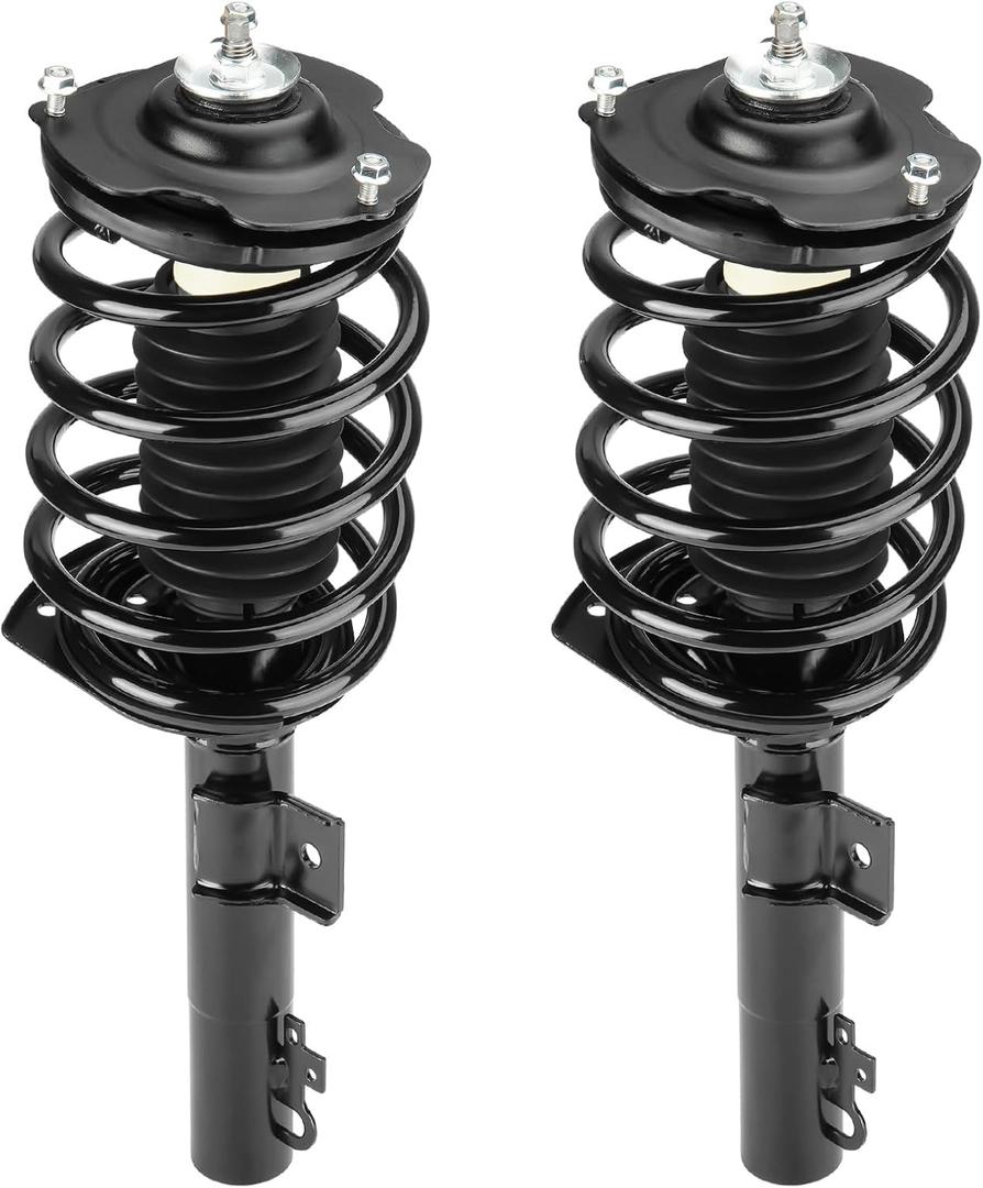 Front Strut Shock Assembly w/Coil Spring Compatible with Ford Taurus 1996-2007, Mercury Sable 1996-2005, Replace 171615, Left & Right, 2PCS