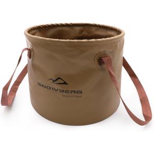 Multifunctional Collapsible Bucket,Portable Bin,Car Wash Bucket,Lightweight Foldable Buckets with Handles for Camping,Dish Washing,Laundry,Soaking Feet,Fishing,Hiking (676.3 Ounces, Coffee)