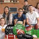 Football Birthday Party Decorations Tableware, Football Party Supplies includes Foot ball Plates and Napkins for Tailgate Party Decorations Touchdown Decorations, 25 Guests
