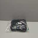 Likiyol Linen Swag Valances for Windows Farmhouse Ruffle Valance Rustic Country Window Valances Light Filtering Kitchen Curtains Rod Pocket Valance Curtains for Bathroom Cafe, Black, 60" W x 36" L