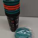 Pickmesh 12 Pack Christmas Coffee Cups Gifts Bulk 16 oz Reusable Coffee Cup Tumblers with Lid Plastic Cups Travel Mug Thank You Gifts for Women Coworkers Holiday Drinks (Retro Style)