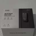 Keyless Entry Smart Door Lock with Code Electronic Fingerprint Keypad Deadbolt Lock for Front Door, Built-in WiFi, App Remote Control, Alexa & Google Voice Control, IP54, 10 Months Battery, Auto Lock (Black)