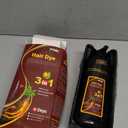 Ivnil Coffee Hair Dye Shampoo 3 in 1 Instant Color for Grey Coverage Seimi Permanent for Women/Men (Coffee)