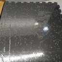 SUPERJARE 0.56'' Thick 48 Sq Ft Rubber Top Gym Flooring for Home Gym