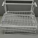 REALINN Under Sink Organizer, Pull Out Cabinet Organizer 2 Tier Slide Out Sink Shelf Cabinet Storage Shelves, Storage for Kitchen Bathroom, White, 2 Pack