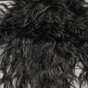 Topcosplay Mens 80s Black Mullet Wigs Male Hair Punk Heavy Metal Rocker Wig