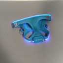 Light Up Dog Harness,Rechargeable LED Dog Harness for Small Medium Large Dogs,Reflective Lighted Safety Vest for Night Walking & Camping,Lightweight & Adjustable,Blue,S