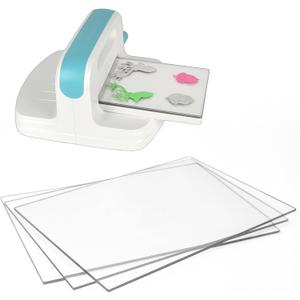 3 Pcs Clear Cutting Plate, Transparency Acrylic Cutting Pads for Embossing Crafting (8.7 x 6.1 Inches)