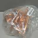 Pack of 10 Copper Stub Out Elbows with Wall Flange Stub Out 1/2-6inch Lengh- Easy to Install, Lead-Free-PEX-B,C Stub Out Accessories,Barb Crimp PEX-B Copper Stub Out Elbow with Wall Flange.