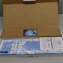 Wireless Keyboard and Mouse Combo, Full-Sized Wireless Keyboard and Adjustable DPI Mouse, 2.4GHz USB Receiver, Keyboard and Mouse for PC, Windows, Desktop, Laptop (Sky Blue-A)