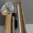 Creso Hom Hanging Wall File Organizer, 6 Tier Wood Wall File Holder with 2 Hooks, Mail Organizer Wall Mounted with Bottom Flat Tray, Vertical Paper Desk Storage for Office, Home, Greige