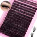 ALICE Lash Clusters 336pcs 80D Lash Extensions Cluster Eyelash Extensions Thick Volume Faux Mink Individual Lashes Mix 10-18mm Long Eyelash Clusters