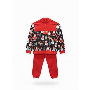 Dearnow Boys Clothes Camouflage Long Sleeve Quarter-zip Sweatshirts And Sweatpants 2 Piece Christmas Outfits 6-12T (7-8 Years, Christmas)