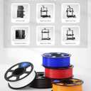 ELEGOO PETG Filament 1.75mm White 1KG, 3D Printer Filament Dimensional Accuracy +/- 0.02 mm, 1kg Spool(2.2lbs) Fits for Most FDM 3D Printers