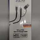 ZGear 6 Foot Flat Sync & Charge Cable For USB C To USB A