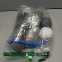 Waipfaru 14Pcs Large(3.15/2.36") Neutral Textured Christmas Balls Ornaments Vintage Rustic Christmas Tree Decorations Shatterproof Hanging Ball for Xmas Farmhouse Decor(Winter Twilight Color) (White Gray and Dark Blue)