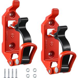 2 Pcs Shovel Holder for Truck, Heavy Duty Shovel Mounts for Roof Rack, Quick Release Axe Holder Mount Kit, Metal and Rubber Car Accessories/ Garage Storage/ Truck/ Wall Mounting Brackets