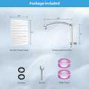 Hibbent All Metal cUPC Certified Rain Shower Head, 12'' High Pressure Rainfall Showerhead with 16" Shower Head Extension Arm, Solid Brass Adjustable Shower Arm Extender, fixed Showerheads, Chrome