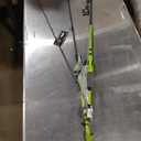 Lew's MACH 2 Baitcast Reel and Fishing Rod Combo, IM8 Graphite Blank Fishing Rod, Winn Dri-Tac Ultra Handle, Black/Green (7'3")