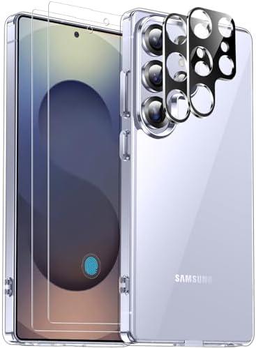 SPIDERCASE for Samsung Galaxy S25 Ultra Case, [10 FT Military Grade Drop Protection] [Crystal Clear] [Not-Yellowing] Slim Fit Shockproof Anti-Scratched Rugged Phone Case, Clear