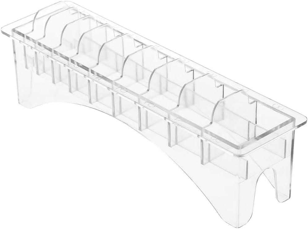Clipper Guard Holder, Clipper Holder with 10 Grid Base, Professional Barber Guards for Universal Hair Clippers(10 Grid)