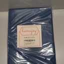 Rectangle Table Cloth Linen Farmhouse Stainproof Waterproof Washable Polyester Oblong Rectangular Fabric Table Cover for Kitchen Dining Dinner (Navy Blue01, 84" x 60" (Rectangular))