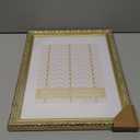 VIOLABBEY 11x14 Picture Frame Gold, Display 8x10 Picture with Mat or 11x14 without Mat, Ornate Vintage 11 x 14 Gold Frame for Wall Decor or Tabletop Display
