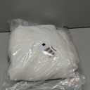 RYB HOME White Curtains & Drapes - Linen Textured Semi Sheer Curtains Privacy Panels for Living Room Bedroom Dining Bathroom Farmhouse Large Window Decor, W 70 x L 63, 2 Pcs