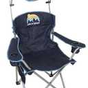 Life is Good Max Shade Chair, Portable Folding Chair with Canopy and Cup Holders for Beach, Sports, Tailgates, Camping, Fishing, Blue