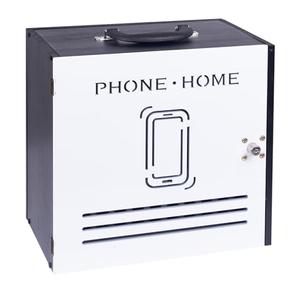 DigNew Wooden Classroom Cell Phone Holder Box - 33 Slot Lockable Phone Organizer for Schools,Convenient Handle,Digital Sticker,for Classrooms,Offices,Conference Rooms,etc