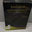 Acacia Wood Couch Cup Holder Tray, 7-in-1 Couch Arm Tray, Sofa Clip-On Side Table with Push-Pull Drawer to Organize and Store Small Objects, 360Swivel Phone Holder, for Drinks, Cups, Snacks, Remote