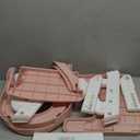 Potty Training Seat, Upgrade 2 in 1 Potty Training Toilet for Toddler, Toddler Toilet Seat for Boys Girls with Support Bar, Anti-Slip Pad and Step Stool (Pink)