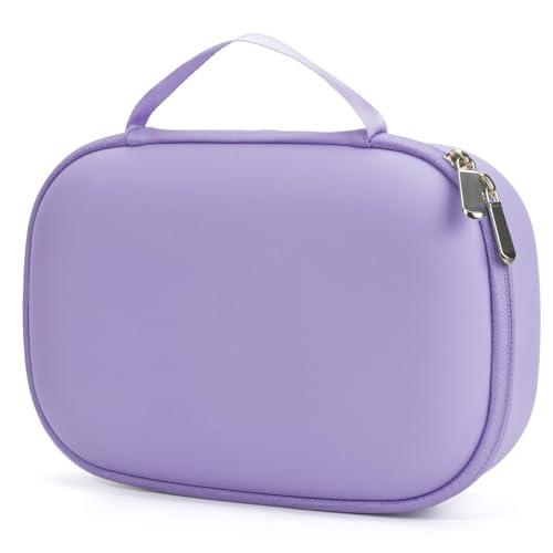 Wearable Breast Pumps Carrying Case, Hard Shell Breast Pump Bag with Waterproof Removable Tray, Breast Pump Storage Bag Compatible with Most of Wearable Breast Pumps (Purple)