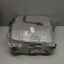 HOMEAL Toddler Booster Seat for Dining Table with Backrest and Adjustable Straps, Breathable Booster Seat for Kitchen Chair, Portable Non-Slip Bottom Booster Seat for Table, Light Grey