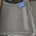 Stainless Steel Litter Box | XXL Deepened 8" Design Enclosed Box with Lid for Big Cats | High Sided, Anti-Urine Leakage | Non-Stick Bottom & Includes Litter Mat & Metal Scoop (Silver Gray)