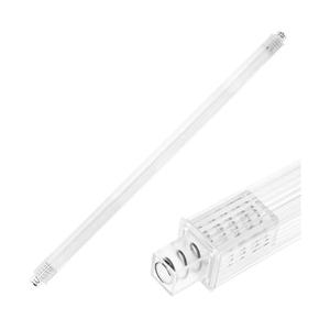 24 Inch Clear Replacement Bathroom Towel Bar with Adjustable Spring Loaded Ends Sturdy Plastic Wall Mount for Bathroom and Kitchen Towel Storage- Replacement Towel Bar for Ceramic Holder