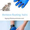 Efficient Pet Grooming Glove - Gentle Shedding Brush for Dogs, Cats, Horses, & more with Long & Short Hair - Right Hand Only (Red)