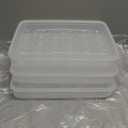 3 Pack Deviled Egg Containers with Lid, 90 Slot Easter Plastic Egg Holder for Refrigerator, Clear Storage Egg Carrier Tray Stackable Egg Dispense for Party, Travel, Camping