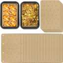 200 Sheets Air Fryer Disposable Paper Liner Compatible with Ninja DZ201/DZ401 Dual Airfryer Baking,Rectangular Perforated Parchment Paper Double Basket Air Fryers Accessories (5.5 x 8.3inch)
