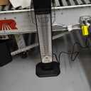 Outdoor Electric Patio Heater, 34-inch 1500W Infrared Tower Heater with Instant Heating, Tip-Over & Overheat Protection, IPX5 Waterproof Space Heater for Patio Garage Workshop Indoor & Outdoor Use (Standard - Carbon Black)