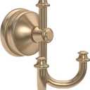 Delta Mylan (1-Pack) Towel Hooks Champagne Bronze Triple Wall Mounted for Robes 3-Prong Multi-Use Holder, Gold Bathroom Accessories MYN35-CZ
