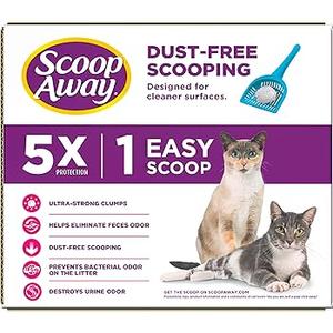 Scoop Away Advanced Multi-Cat Clumping Cat Litter, Meadow Fresh Scent, Pack of  2 x 18.5 Pounds 