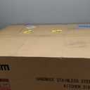 33 Drop In Black Kitchen Sink Workstation, Dorzom 33x22X10 Inches Topmount 16 Gauge Black Stainless Steel Drop In Kitchen Sinks Single Bowl Sink with Workstation and All Accessories