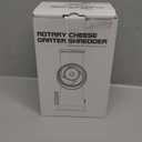 KEOUKE Rotary Cheese Grater Hand Crank Pink - Shredder Slicer Grinder 3 Stainless Steel Blades, Stable Suction, Labor-Saving Handle, Safe Kitchen Tool for Cheese, Vegetable, Nuts, Chocolate (3 IN 1)