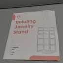 360 Rotating Jewelry Organizer Stand with 5 Layers,Acrylic Earring Holder Organizer Stand,212 Holes and 212 Grooves for Studs,Dangly Earrings,Chains,Bracelets,Necklace (5-Tier,Black)