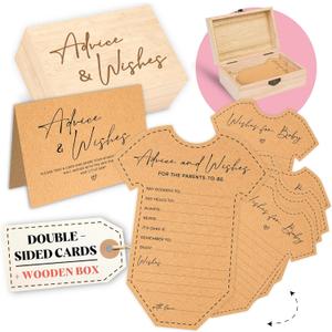 Baby Shower Advice Cards For Parents To Be - Advice For New Parents Baby Shower Decorations Girl, Wishes For Baby Cards For Baby Shower Games Boy, Advice And Wishes Box Baby Shower Ideas