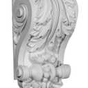 Ekena Millwork COR08X05X14AC 8-Inch W x 5-Inch D x 14 7/8-Inch H Acanthus Shell Corbel , White