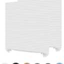 2Pcs Temporary Window Blinds Cordless, Self Adhesive Pleated Paper Blinds Window Shades Blackout Blinds for Windows Doors Non-Woven Fabric No Drill Blinds for Home Office Easy to Cut and Install (60*150CM)