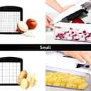 HercuCut Blade All-in-One Vegetable Chopper and Spiralizer Food Chopper with Container, Fruit Slicer, House Essentials, Kitchen Appliances & Gadgets (White/Black)