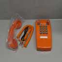 Sangyn Retro Wall Phones for Landline with Loud Mechanical Ringing Vintage Wall Mount Phone with Volume Adjustable Old Fashioned Corded Telephone for Kitchen Home School Hotel Office, Orange